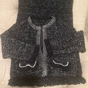 Ann Taylor Sweater Tweed Lady Jacket Skirt set